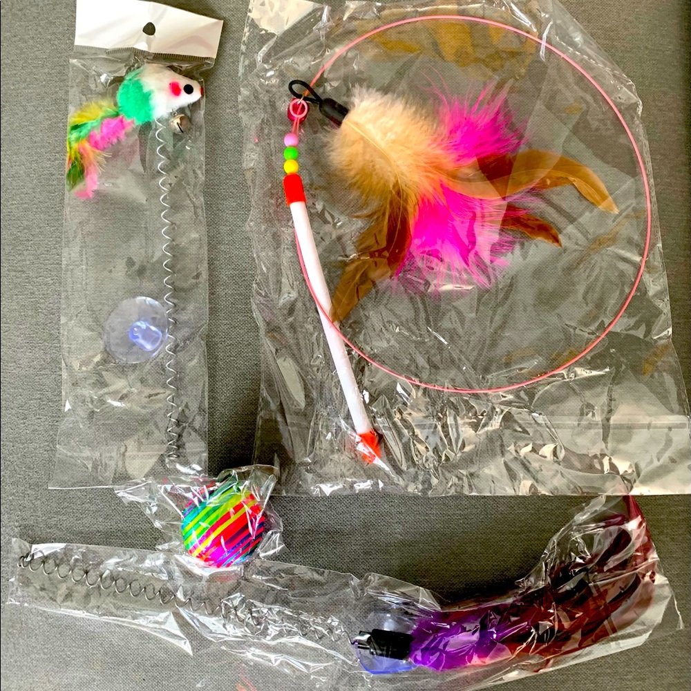 New! Cat Toys Set of 4